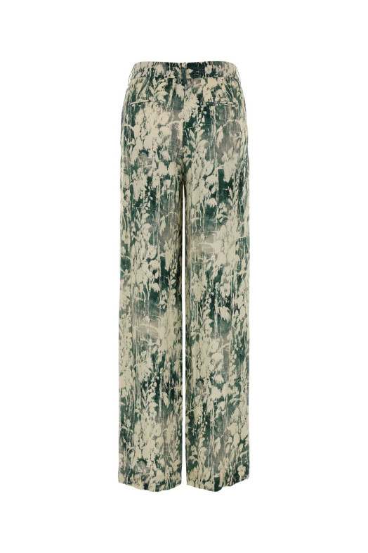 Printed satin Lorenza wide-leg pant PT TORINO (CDVSLRZ00STDER21)