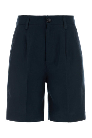 Navy blue lyocell blend bermuda shorts WOOLRICH (CFWWSH2005FRUT3043)