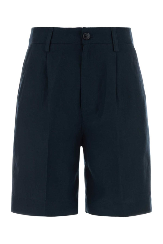 Navy blue lyocell blend bermuda shorts WOOLRICH (CFWWSH2005FRUT3043)