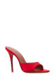 Red satin Elodie mules Red AMINA MUADDI (ELODIESLIPPER105)