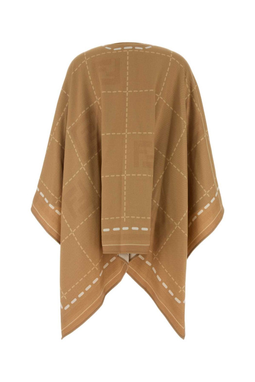 Embroidered wool cape FENDI (FXX033B01N)