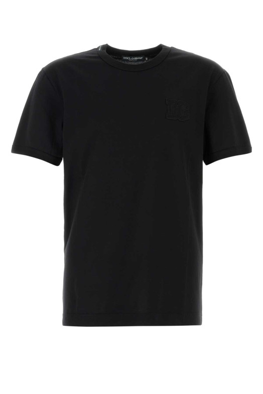 Black cotton t-shirt Black DOLCE & GABBANA (G8PV1ZG7P3N)