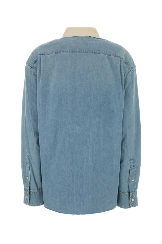 Denim oversize shirt MIU MIU (GWC134SOOO1823)