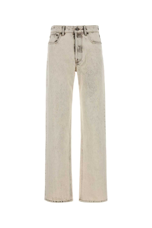 Ivory denim jeans Black MIU MIU (GWP591SOOO183T)