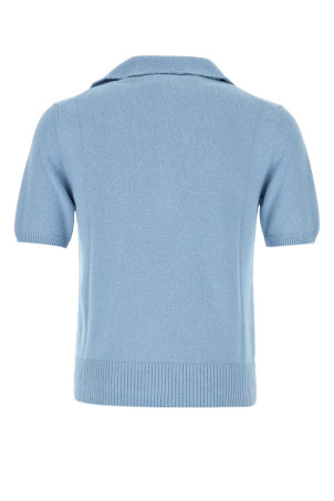 Light blue cotton blend polo shirt DOLCE & GABBANA (GXZBHZJGMGX)