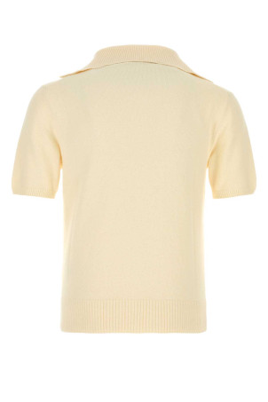 Cream cotton blend polo shirt DOLCE & GABBANA (GXZBIZJGMGX)