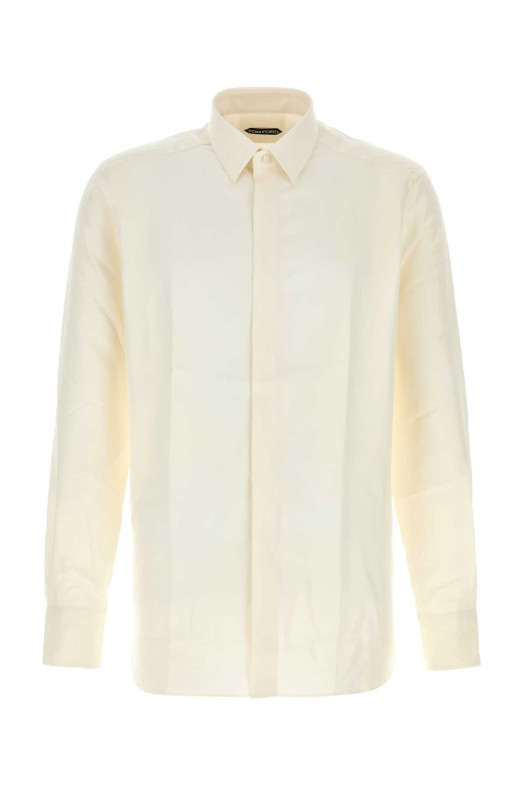 Ivory twill shirt TOM FORD (HRVF01S0275)