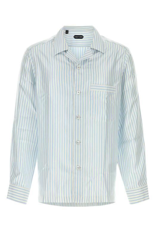 Embroidered satin shirt TOM FORD (HXH012FMS105)