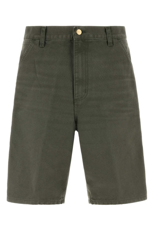 Army green cotton Single Knee Shorts CARHARTT WIP (I034797)