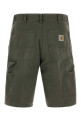 Army green cotton Single Knee Shorts CARHARTT WIP (I034797)