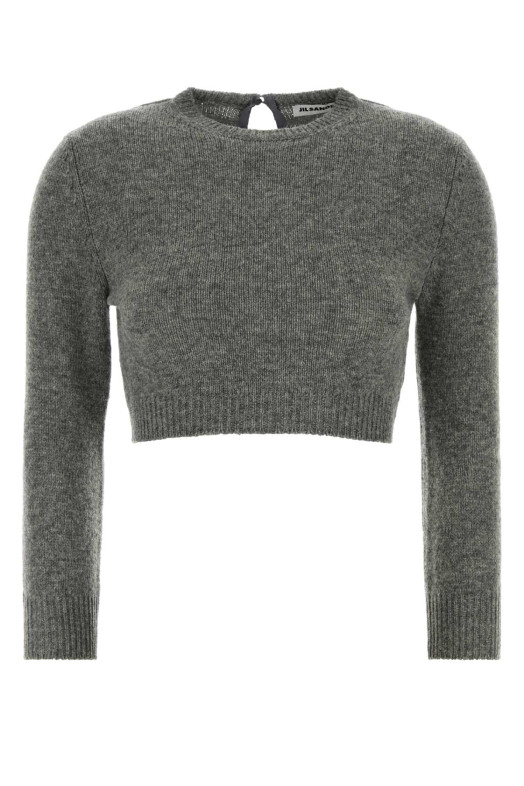 Grey wool blend sweater JIL SANDER (J03GP0191J14837)