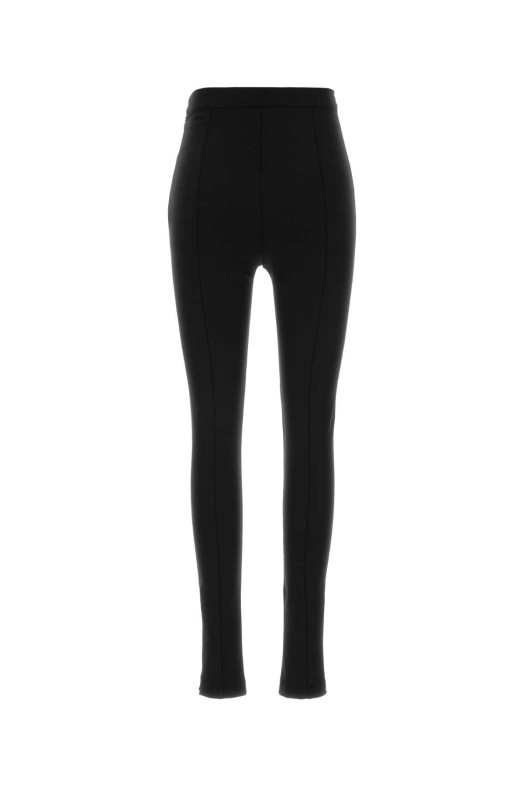 Black stretch virgin wool blend pant JIL SANDER (J03KA0344J40325)