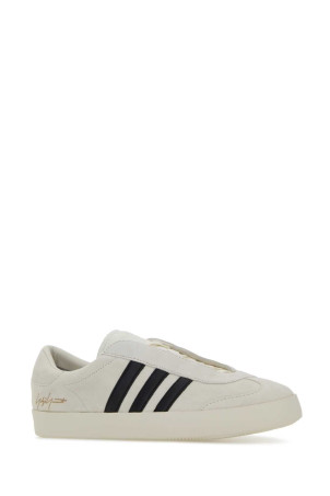 White suede Y-3 Gazelle sneakers Y3 YAMAMOTO (KJ9189)