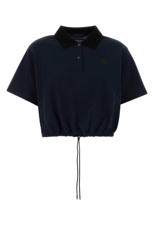 Navy blue piquet polo shirt MONCLER (L10938A0000589A16)