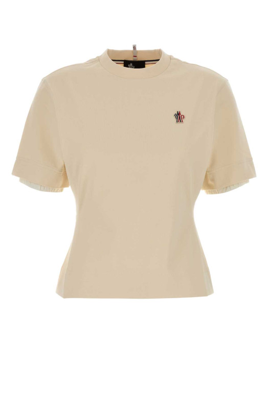 Ivory stretch cotton t-shirt Multicolor MONCLER GRENOBLE (L10988C0000989AW1)