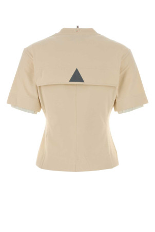 Ivory stretch cotton t-shirt Multicolor MONCLER GRENOBLE (L10988C0000989AW1)