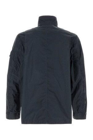 Navy blue polyester blend jacket Black STONE ISLAND (L1S154100024S0290)