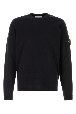 Midnight blue cotton sweater Black STONE ISLAND (L1S155100062S00B9)