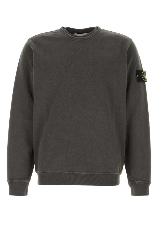 Charcoal cotton sweatshirt STONE ISLAND (L1S156100034S0060)