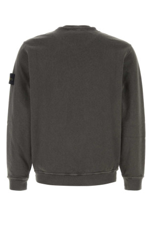 Charcoal cotton sweatshirt STONE ISLAND (L1S156100034S0060)