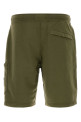 Army green cotton bermuda shorts STONE ISLAND (L1S156200011S0051)