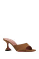 Brown satin Lupita mules AMINA MUADDI (LUPITASLIPPER70)