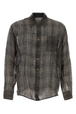 Embroidered linen oversize shirt OUR LEGACY (M2262AP)