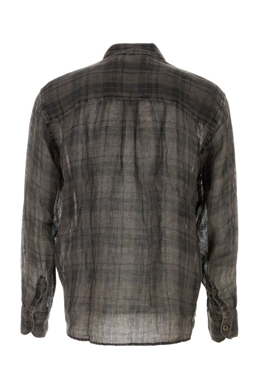 Embroidered linen oversize shirt OUR LEGACY (M2262AP)