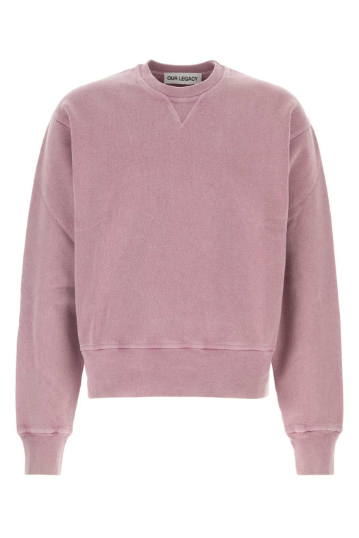 Antiqued pink cotton sweatshirt OUR LEGACY (M2266BG)