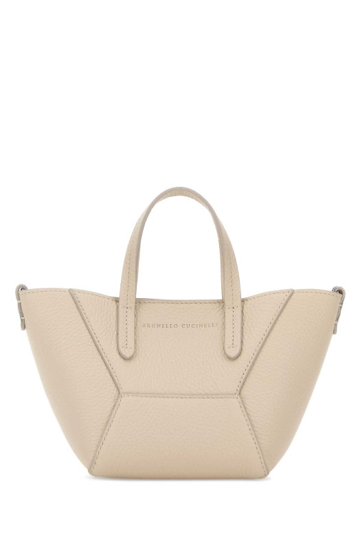 Sand leather handbag BRUNELLO CUCINELLI (MBDKD2675)