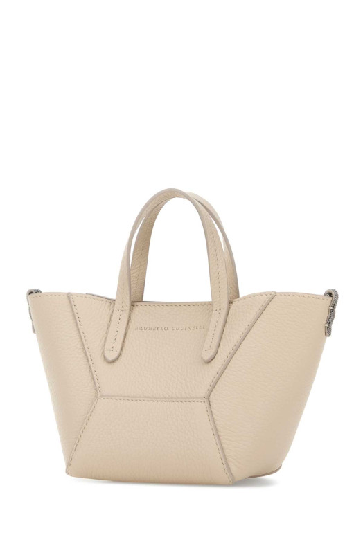 Sand leather handbag BRUNELLO CUCINELLI (MBDKD2675)