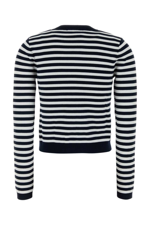 Embroidered stretch viscose blend cardigan Blue MICHAEL BY MICHAEL KORS (MS661G1KVM)