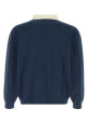 Blue knit oversize polo shirt AUTRY (POPX)
