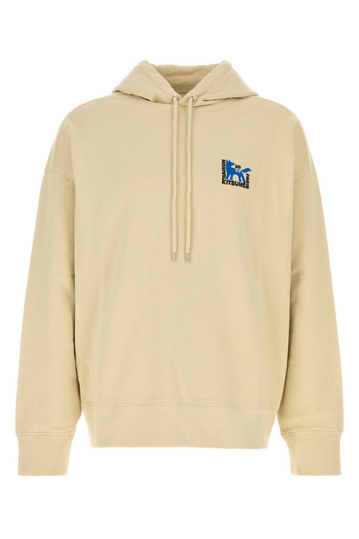 Beige cotton oversize sweatshirt MAISON KITSUNE (QM00704KM0340)