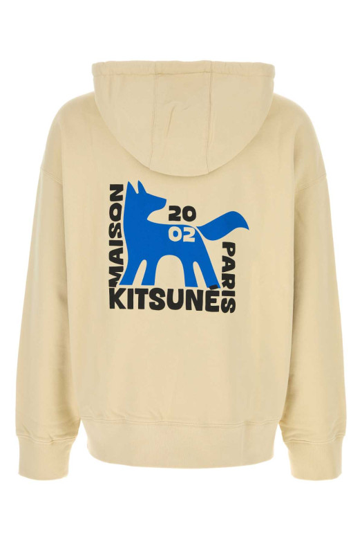 Beige cotton oversize sweatshirt MAISON KITSUNE (QM00704KM0340)