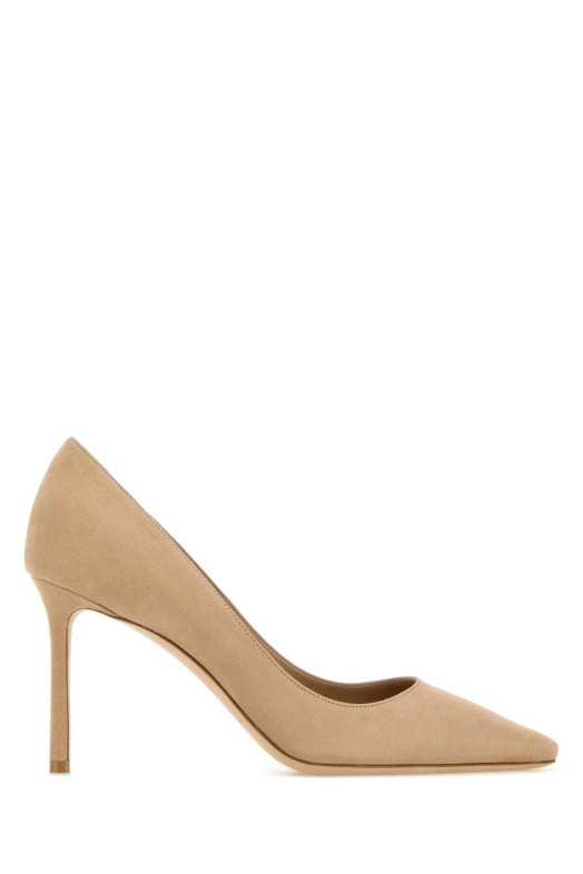 Beige suede Romy 85 pumps JIMMY CHOO (ROMY85KDU)