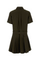 Khaki cotton blend mini dress LOEWE (S359Y09XKP)
