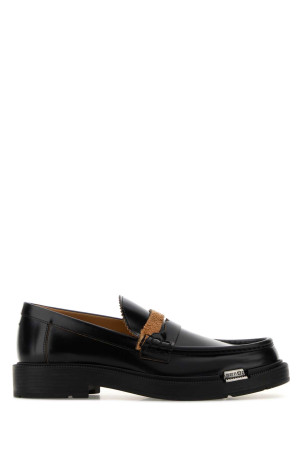 Black leather DÃ©cortiquÃ© loafers MAISON MARGIELA (S57WR0150P7554)