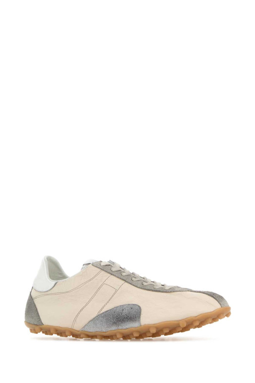 Two-tone leather and suede Sprinters sneakers MAISON MARGIELA (S57WS0515P7383)