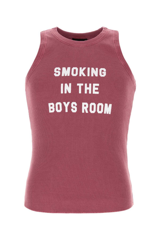 Dark pink cotton tank top DSQUARED (S74NL0059D20105)