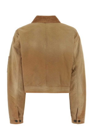 Camel denim jacket DSQUARED (S75AM1183D35106)