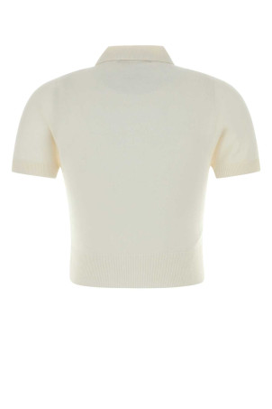 White knit polo shirt Black DSQUARED (S75HA1399D13203)