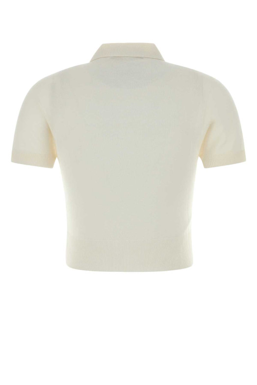White knit polo shirt Black DSQUARED (S75HA1399D13203)