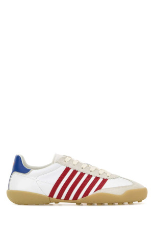White leather Dsquared2 Soccer sneakers DSQUARED (SNM047818908710)
