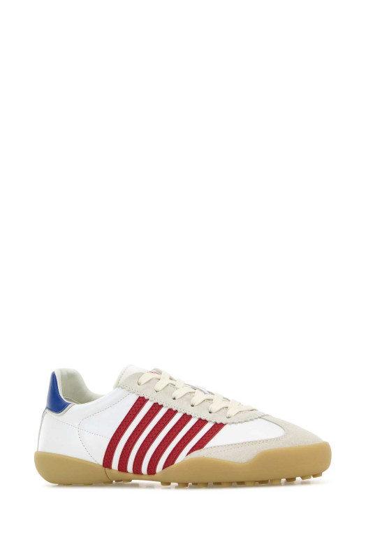 White leather Dsquared2 Soccer sneakers DSQUARED (SNM047818908710)
