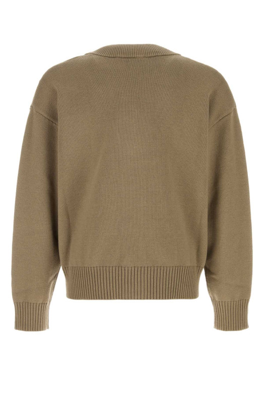 Cappuccino wool blend cardigan AMI (UKC380KN0156)