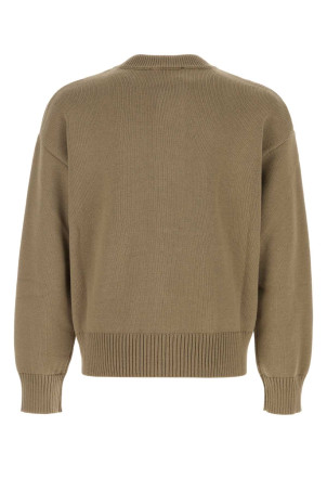 Cappuccino wool blend cardigan AMI (UKC381KN0156)