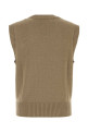 Cappuccino wool blend vest AMI (UKS860KN0156)