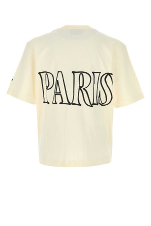Ivory cotton oversize t-shirt AMI (UTS380726)