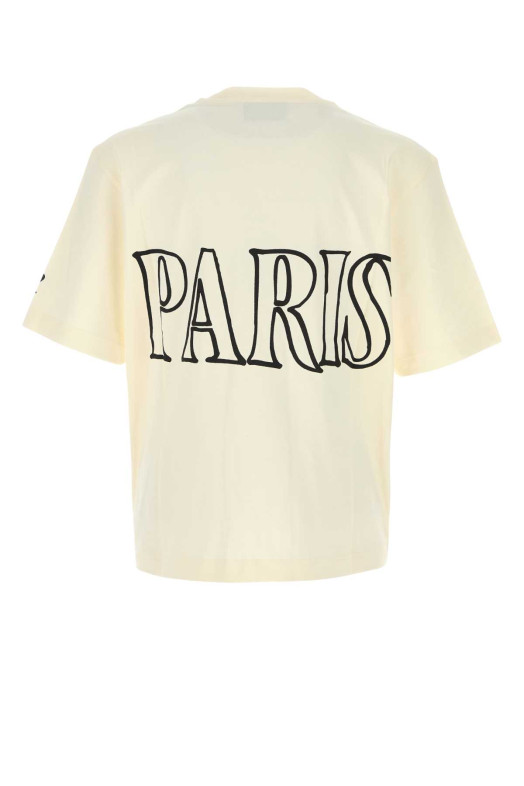 Ivory cotton oversize t-shirt AMI (UTS380726)